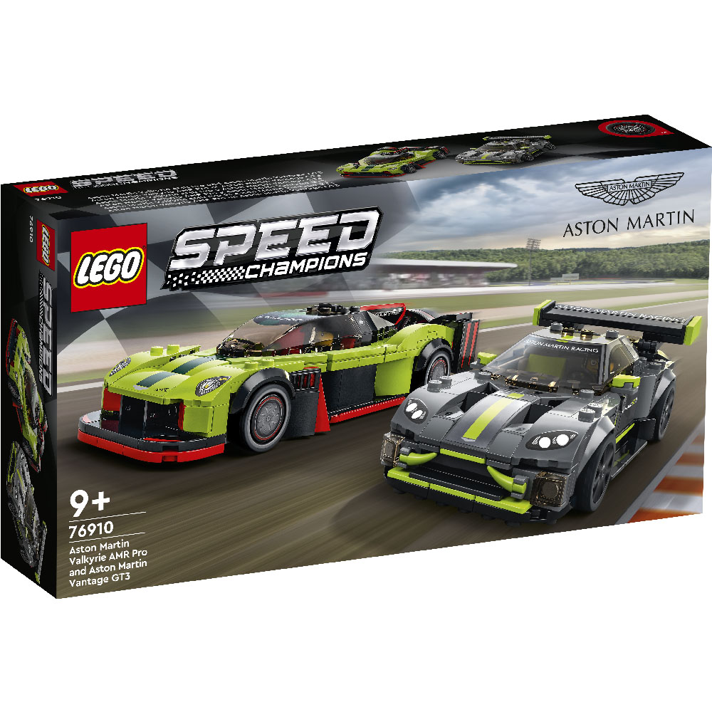 Купить в Минске Конструктор LEGO Speed Champions 76910 Гоночные автомобили  Aston Martin Valkyrie AMR Pro и Aston Martin Vantage GT3 Лего Чемпионы  Скорости Магазин детских игрушек и товаров для детей